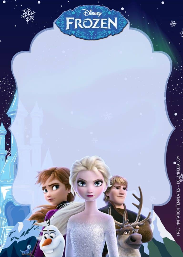 FREE Disney’s Frozen Ice Princess Invitation Templates | Dolanpedia