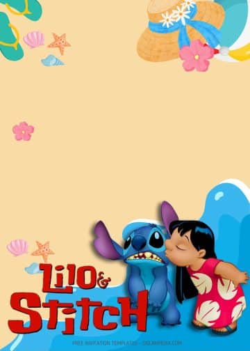 FREE Lilo & Stitch Beach Party Invitation Templates | Dolanpedia