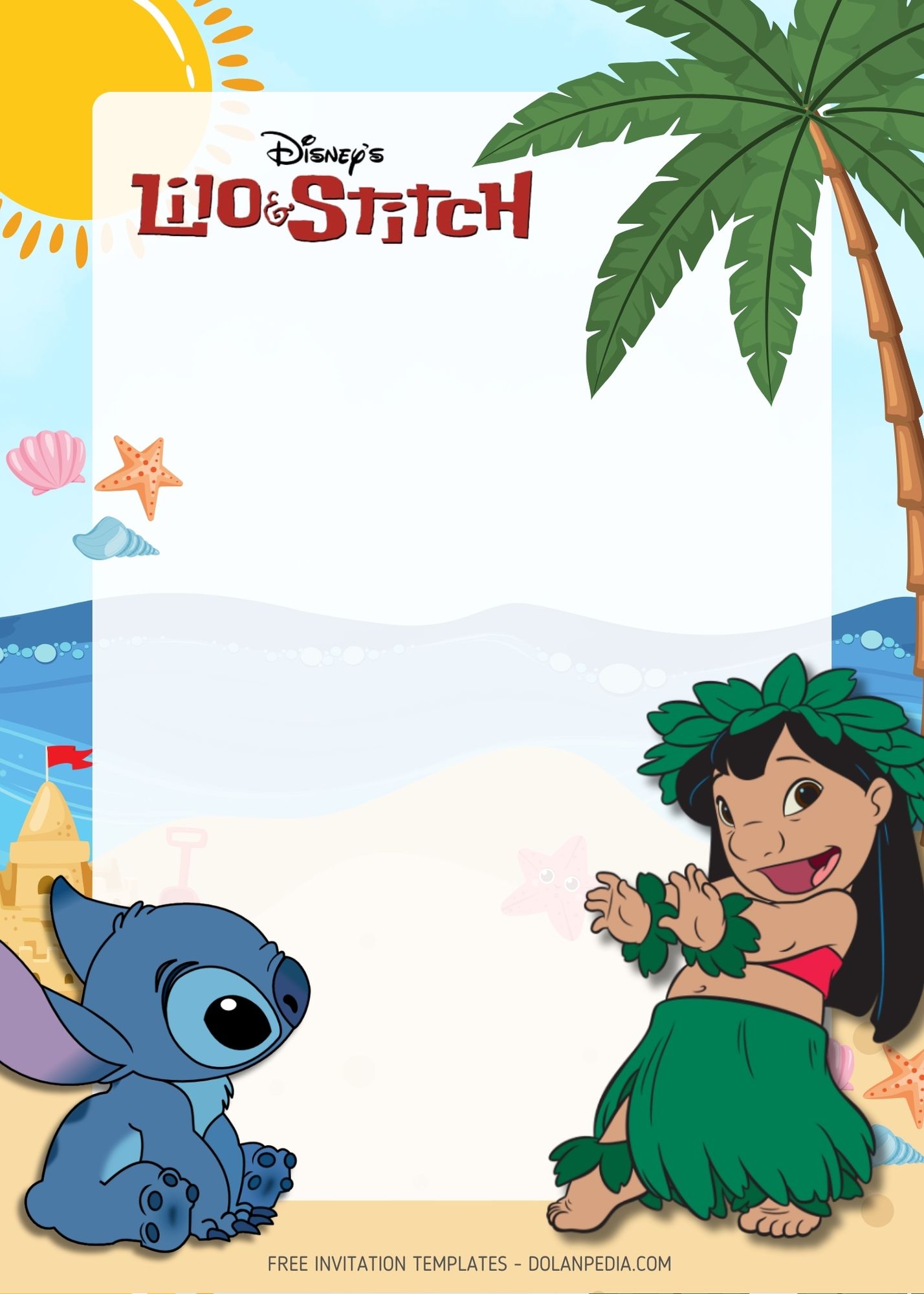 9+ Happy Summer With Lilo And Stitch Birthday Invitation Templates