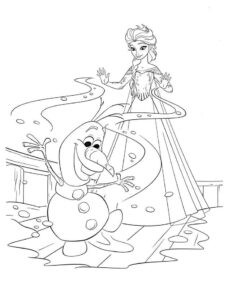 coloring pages - frozen