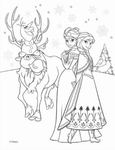 coloring pages - frozen