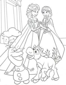 coloring pages - frozen