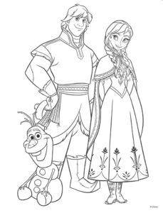 coloring pages - frozen