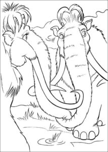 FREE Coloring Pages - Ice Age