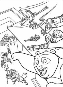 FREE Coloring Pages - Kung Fu Panda