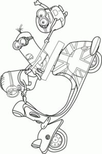 coloring pages - minion