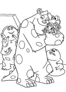 FREE Coloring Pages - Monster Inc