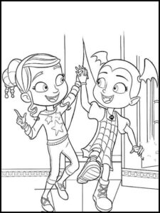 coloring pages - vampirina