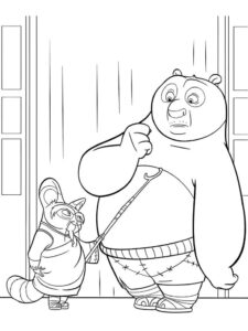 FREE Coloring Pages - Kung Fu Panda