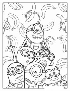 coloring pages - minion