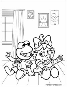 coloring pages - muppet babies