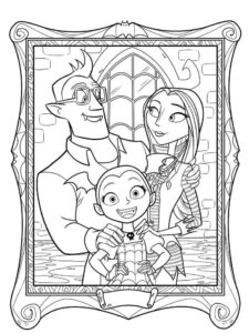 coloring pages - vampirina