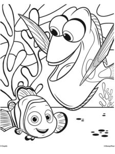 coloring pages - finding nemo