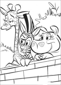 coloring pages - madagascar