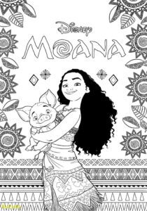 FREE Coloring Pages - Moana