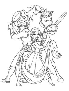 coloring pages - tangled