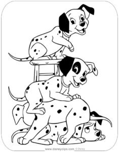 FREE Coloring Pages - 101 Dalmatians