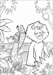 coloring pages - madagascar