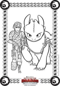 FREE Coloring Pages - How To Train Your Dragon