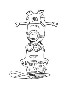 coloring pages - minion