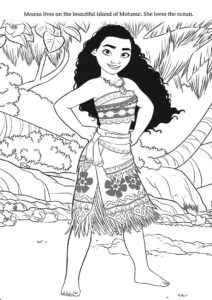 FREE Coloring Pages - Moana