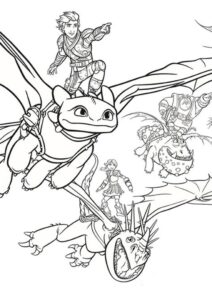 FREE Coloring Pages - How To Train Your Dragon