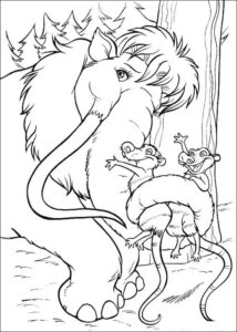 FREE Coloring Pages - Ice Age