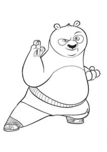 FREE Coloring Pages - Kung Fu Panda