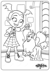 coloring pages - vampirina